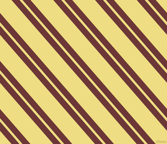 131 degree angles dual stripe lines, 21 pixel lines width, 8 and 60 pixels line spacing, Sanguine Brown and Light Goldenrod dual two line striped seamless tileable