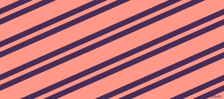 24 degree angle dual stripes lines, 19 pixel lines width, 14 and 54 pixel line spacing, Scarlet Gum and Mona Lisa dual two line striped seamless tileable
