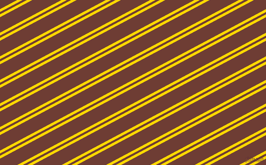 28 degree angles dual stripes line, 5 pixel line width, 4 and 27 pixels line spacing, School Bus Yellow and Metallic Copper dual two line striped seamless tileable