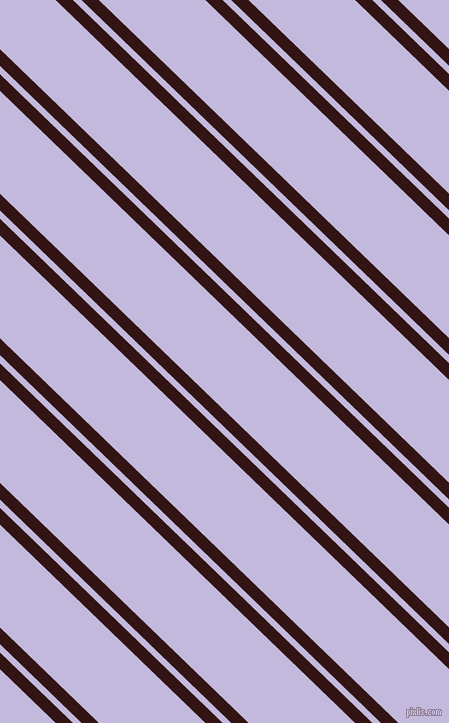 136 degree angles dual striped line, 12 pixel line width, 6 and 74 pixels line spacing, Seal Brown and Melrose dual two line striped seamless tileable