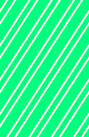 57 degree angle dual stripes line, 8 pixel line width, 20 and 42 pixel line spacing, Seashell and Spring Green dual two line striped seamless tileable