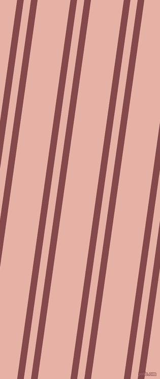 82 degree angles dual striped lines, 13 pixel lines width, 14 and 64 pixels line spacing, Solid Pink and Shilo dual two line striped seamless tileable