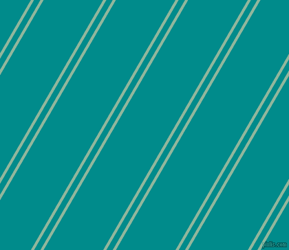 60 degree angle dual stripes lines, 4 pixel lines width, 8 and 75 pixel line spacing, Summer Green and Dark Cyan dual two line striped seamless tileable