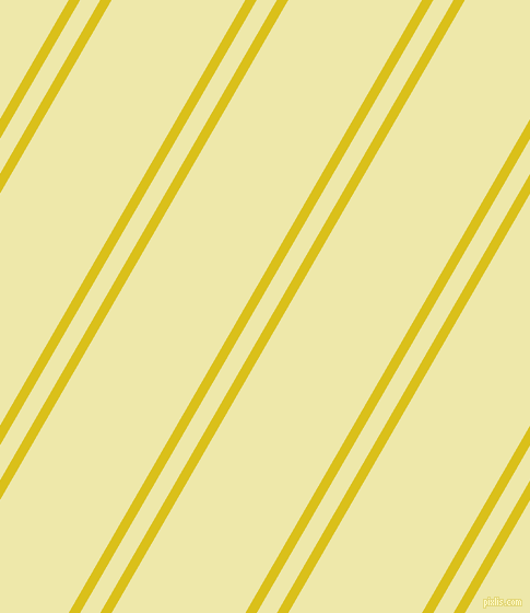 60 degree angles dual striped lines, 9 pixel lines width, 16 and 106 pixels line spacing, Sunflower and Pale Goldenrod dual two line striped seamless tileable