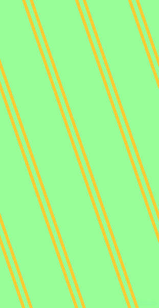 109 degree angles dual stripes line, 6 pixel line width, 8 and 78 pixels line spacing, Sunglow and Mint Green dual two line striped seamless tileable