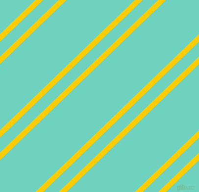 44 degree angle dual stripe lines, 11 pixel lines width, 22 and 97 pixel line spacing, Tangerine Yellow and Downy dual two line striped seamless tileable