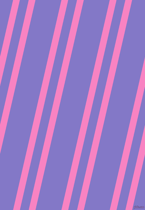 77 degree angle dual stripes line, 23 pixel line width, 30 and 88 pixel line spacing, Tea Rose and Moody Blue dual two line striped seamless tileable