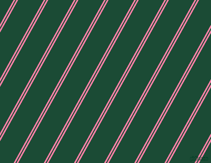 61 degree angles dual stripes line, 3 pixel line width, 2 and 45 pixels line spacing, Tickle Me Pink and County Green dual two line striped seamless tileable
