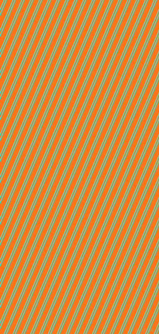 67 degree angles dual stripes line, 2 pixel line width, 2 and 10 pixels line spacing, Turquoise and Pumpkin dual two line striped seamless tileable
