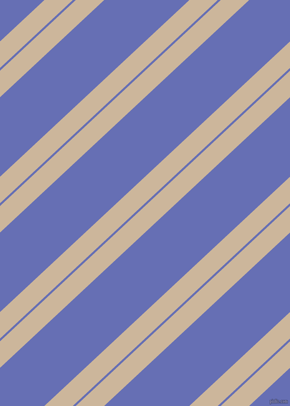 43 degree angles dual striped lines, 38 pixel lines width, 4 and 114 pixels line spacing, Vanilla and Chetwode Blue dual two line striped seamless tileable