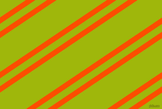 34 degree angle dual stripe lines, 18 pixel lines width, 22 and 95 pixel line spacing, Vermilion and Citrus dual two line striped seamless tileable
