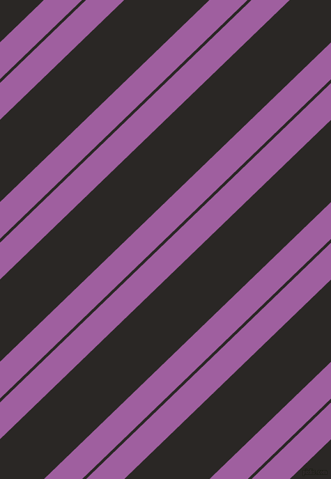 44 degree angle dual stripe line, 38 pixel line width, 4 and 85 pixel line spacing, Violet Blue and Bokara Grey dual two line striped seamless tileable