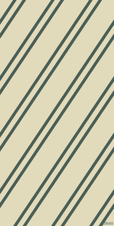 56 degree angles dual striped lines, 10 pixel lines width, 16 and 69 pixels line spacing, Viridian Green and Coconut Cream dual two line striped seamless tileable