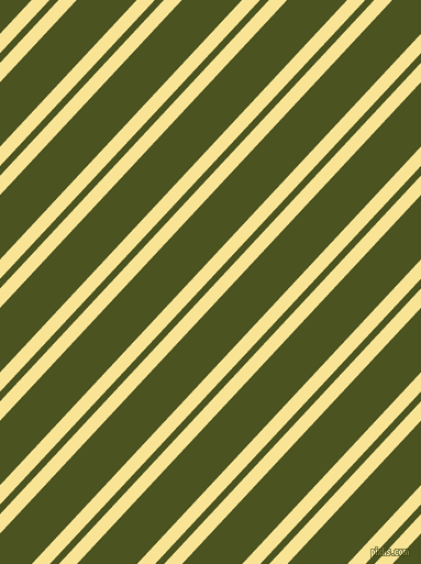 47 degree angles dual stripe line, 12 pixel line width, 6 and 40 pixels line spacing, Vis Vis and Army green dual two line striped seamless tileable