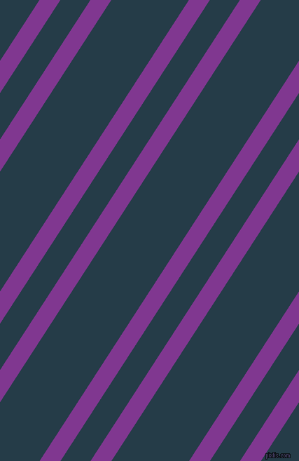 57 degree angle dual stripes line, 25 pixel line width, 36 and 93 pixel line spacing, Vivid Violet and Tarawera dual two line striped seamless tileable