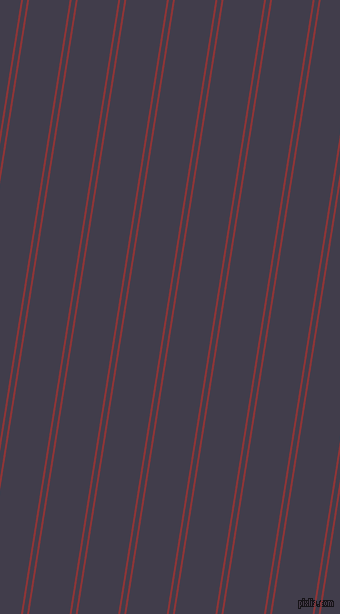81 degree angles dual stripes line, 2 pixel line width, 4 and 40 pixels line spacing, Well Read and Grape dual two line striped seamless tileable