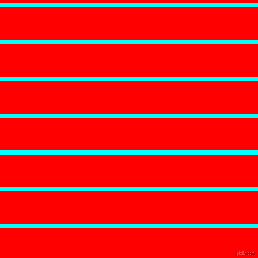horizontal lines stripes, 8 pixel line width, 64 pixel line spacing, Aqua and Red horizontal lines and stripes seamless tileable