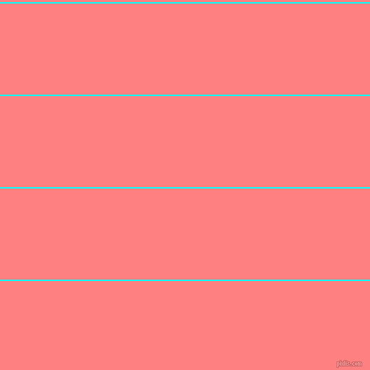 horizontal lines stripes, 2 pixel line width, 128 pixel line spacing, Aqua and Salmon horizontal lines and stripes seamless tileable