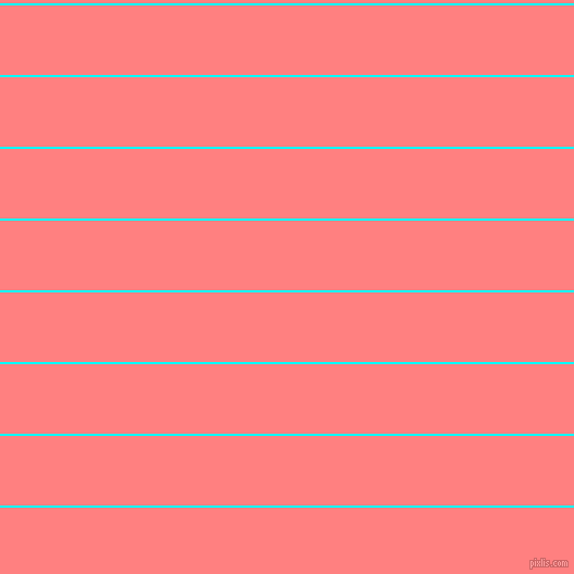 horizontal lines stripes, 2 pixel line width, 64 pixel line spacing, Aqua and Salmon horizontal lines and stripes seamless tileable