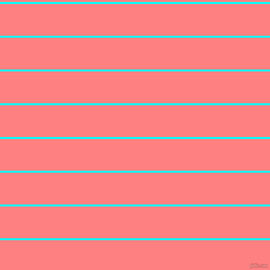 horizontal lines stripes, 4 pixel line width, 64 pixel line spacing, Aqua and Salmon horizontal lines and stripes seamless tileable