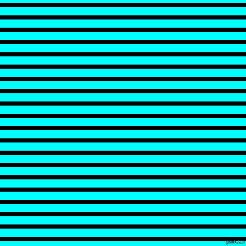 horizontal lines stripes, 8 pixel line width, 16 pixel line spacing, Black and Aqua horizontal lines and stripes seamless tileable
