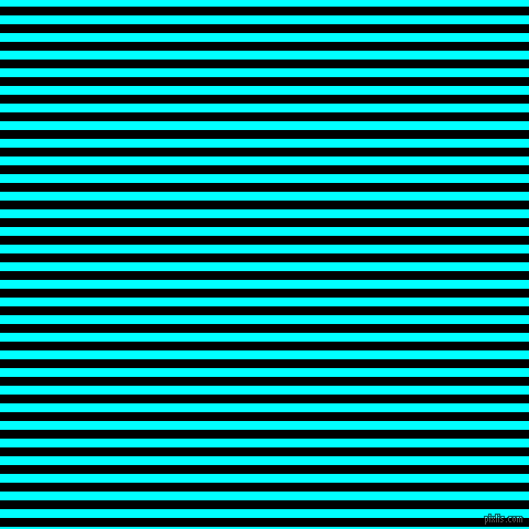 horizontal lines stripes, 8 pixel line width, 8 pixel line spacing, Black and Aqua horizontal lines and stripes seamless tileable