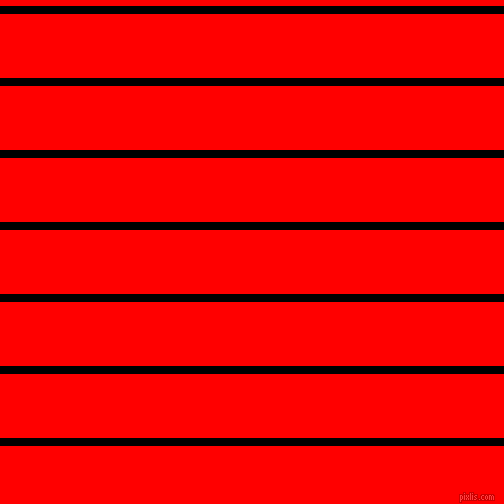horizontal lines stripes, 8 pixel line width, 64 pixel line spacing, Black and Red horizontal lines and stripes seamless tileable
