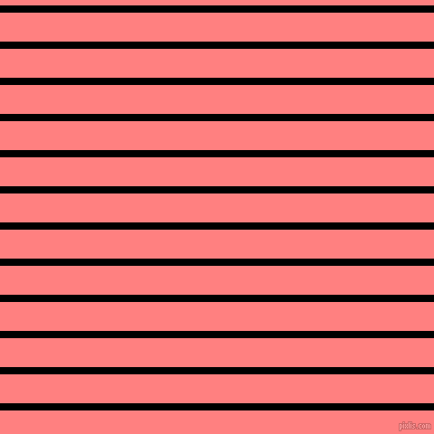 horizontal lines stripes, 8 pixel line width, 32 pixel line spacing, Black and Salmon horizontal lines and stripes seamless tileable