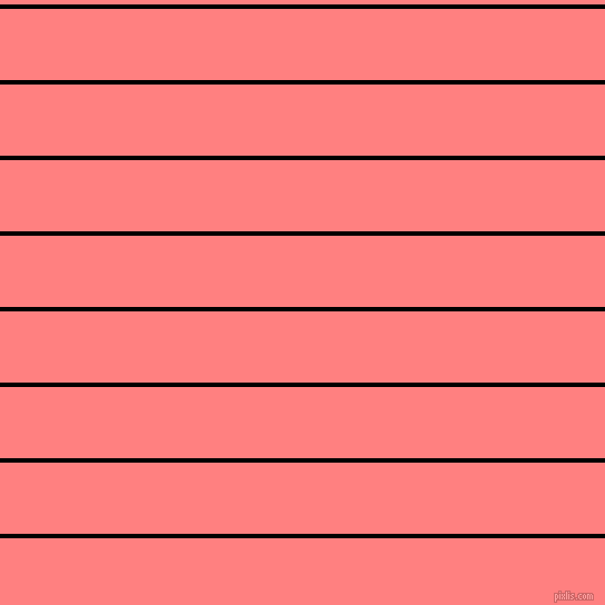 horizontal lines stripes, 4 pixel line width, 64 pixel line spacing, Black and Salmon horizontal lines and stripes seamless tileable