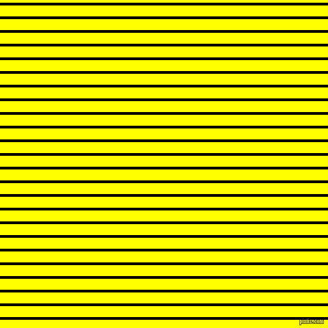 horizontal lines stripes, 4 pixel line width, 16 pixel line spacing, Black and Yellow horizontal lines and stripes seamless tileable