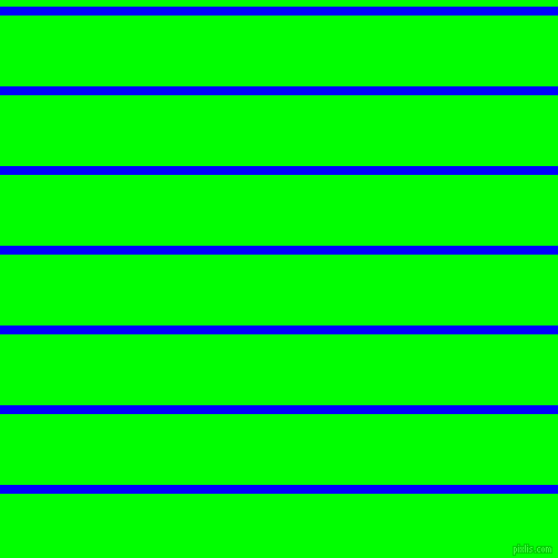 horizontal lines stripes, 8 pixel line width, 64 pixel line spacing, Blue and Lime horizontal lines and stripes seamless tileable