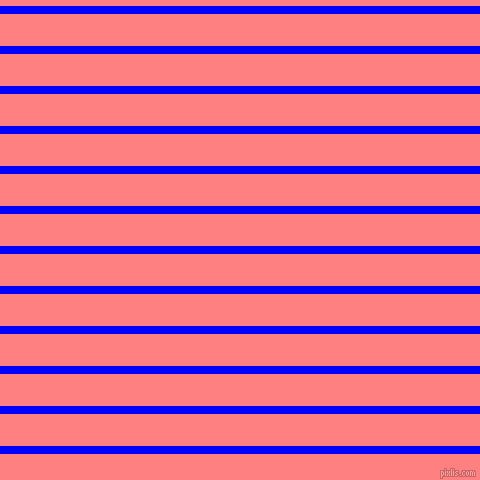 horizontal lines stripes, 8 pixel line width, 32 pixel line spacing, Blue and Salmon horizontal lines and stripes seamless tileable