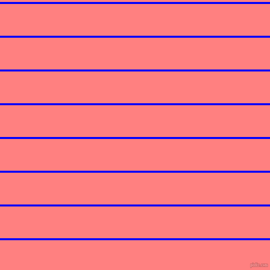 horizontal lines stripes, 4 pixel line width, 64 pixel line spacing, Blue and Salmon horizontal lines and stripes seamless tileable