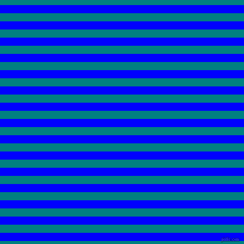 horizontal lines stripes, 16 pixel line width, 16 pixel line spacing, Blue and Teal horizontal lines and stripes seamless tileable