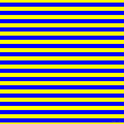 horizontal lines stripes, 16 pixel line width, 16 pixel line spacing, Blue and Yellow horizontal lines and stripes seamless tileable