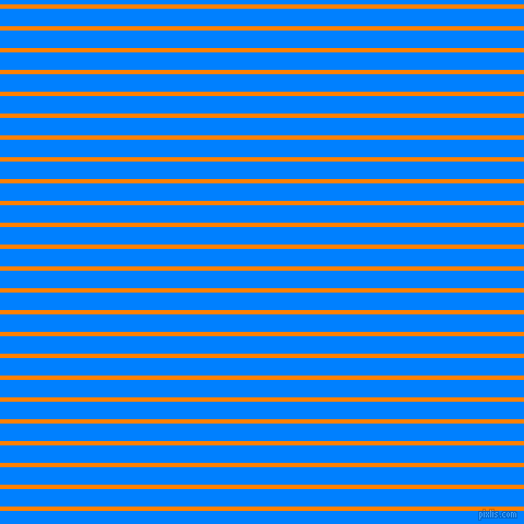 horizontal lines stripes, 4 pixel line width, 16 pixel line spacing, Dark Orange and Dodger Blue horizontal lines and stripes seamless tileable