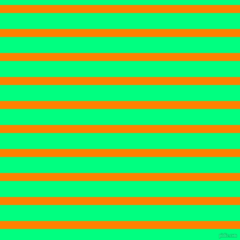 horizontal lines stripes, 16 pixel line width, 32 pixel line spacing, Dark Orange and Spring Green horizontal lines and stripes seamless tileable
