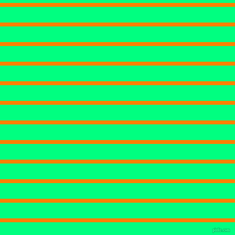 horizontal lines stripes, 8 pixel line width, 32 pixel line spacing, Dark Orange and Spring Green horizontal lines and stripes seamless tileable