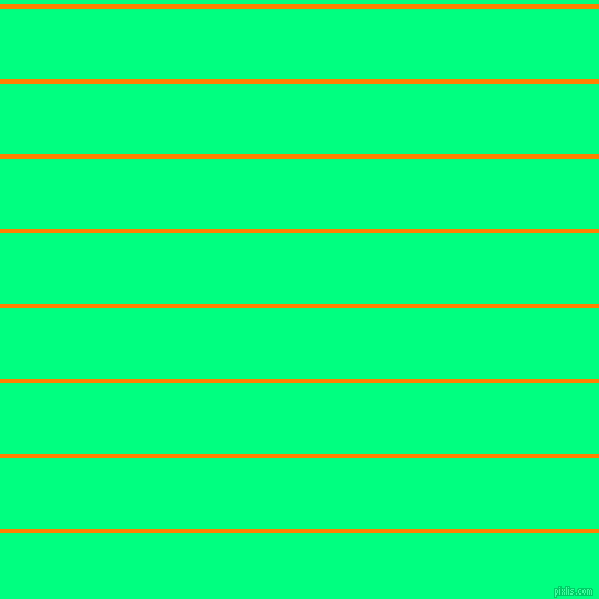 horizontal lines stripes, 4 pixel line width, 64 pixel line spacing, Dark Orange and Spring Green horizontal lines and stripes seamless tileable