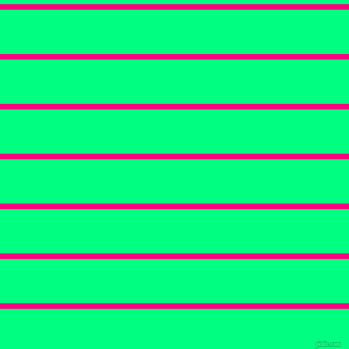 horizontal lines stripes, 8 pixel line width, 64 pixel line spacing, Deep Pink and Spring Green horizontal lines and stripes seamless tileable