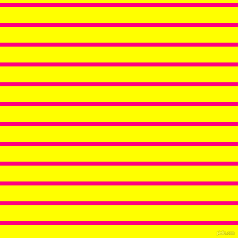 horizontal lines stripes, 8 pixel line width, 32 pixel line spacing, Deep Pink and Yellow horizontal lines and stripes seamless tileable