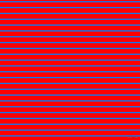 horizontal lines stripes, 4 pixel line width, 16 pixel line spacing, Dodger Blue and Red horizontal lines and stripes seamless tileable