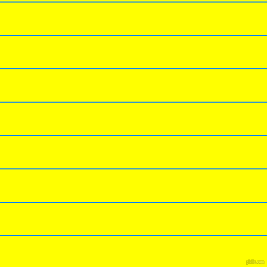 horizontal lines stripes, 2 pixel line width, 64 pixel line spacing, Dodger Blue and Yellow horizontal lines and stripes seamless tileable