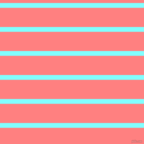 horizontal lines stripes, 16 pixel line width, 64 pixel line spacing, Electric Blue and Salmon horizontal lines and stripes seamless tileable