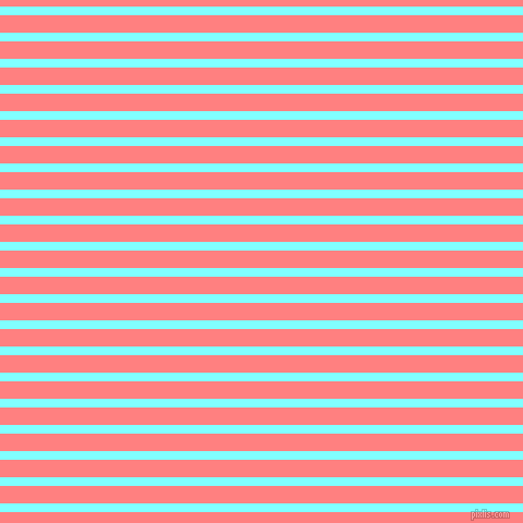 horizontal lines stripes, 8 pixel line width, 16 pixel line spacing, Electric Blue and Salmon horizontal lines and stripes seamless tileable