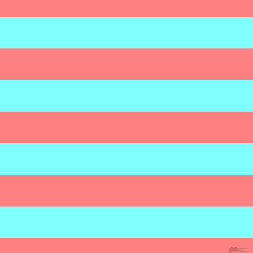 horizontal lines stripes, 64 pixel line width, 64 pixel line spacing, Electric Blue and Salmon horizontal lines and stripes seamless tileable