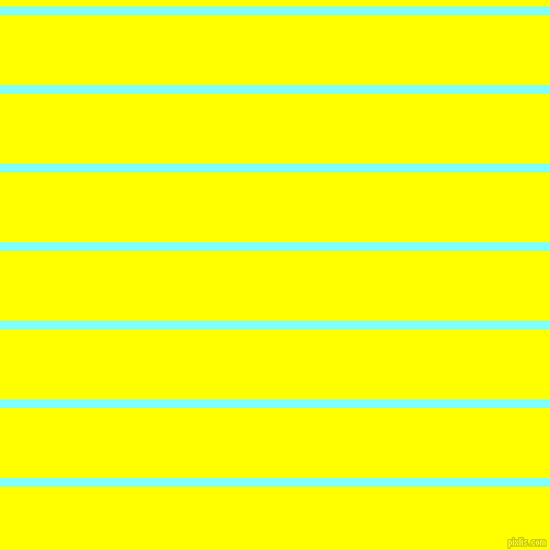 horizontal lines stripes, 8 pixel line width, 64 pixel line spacing, Electric Blue and Yellow horizontal lines and stripes seamless tileable