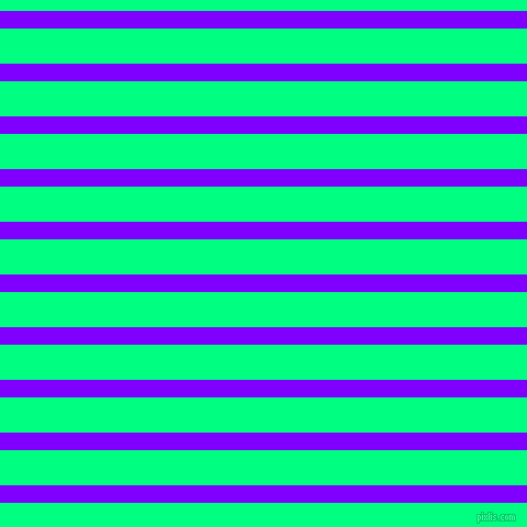 horizontal lines stripes, 16 pixel line width, 32 pixel line spacing, Electric Indigo and Spring Green horizontal lines and stripes seamless tileable
