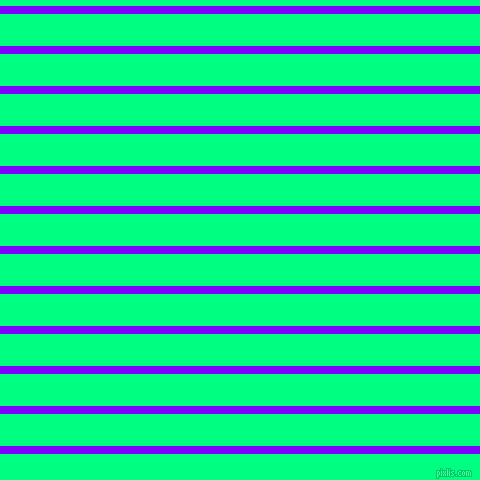 horizontal lines stripes, 8 pixel line width, 32 pixel line spacing, Electric Indigo and Spring Green horizontal lines and stripes seamless tileable