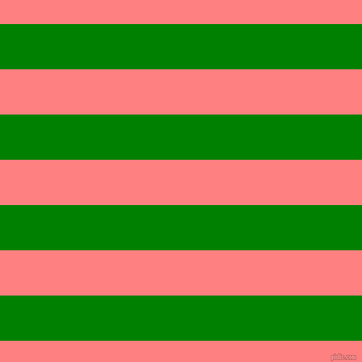 horizontal lines stripes, 64 pixel line width, 64 pixel line spacing, Green and Salmon horizontal lines and stripes seamless tileable